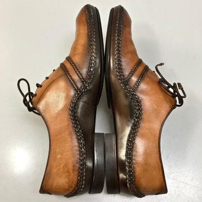 ベルルッティ レザーシューズ フルオパンケ製法 パティーヌ オルガ期 カーフ ブラウン サイズUK7 Berluti ビジネスシューズ 約25.0cm【LA】【中古】