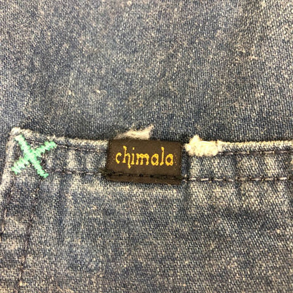 チマラ オーバーオール 12-030-450-0485-1-0 コットン トリプルステッチ ブルー サイズM ユニセックス chimala 【AFB47】
