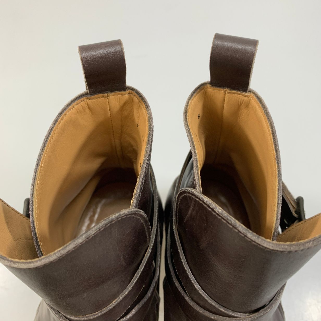 ジルサンダー ハーネスブーツ レザー ブラック メンズ サイズ8 JIL SANDER 約27.0cm【AFC19】