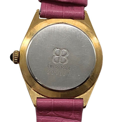 バレンシアガ 手巻き時計 青文字盤 ゴールド レディース Balenciaga【AFI3】