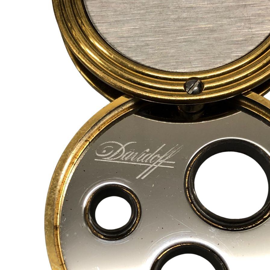 ダビドフ シガーカッター パンチカッター ラウンド ゴールド ユニセックス Davidoff【AFI18】【中古】
