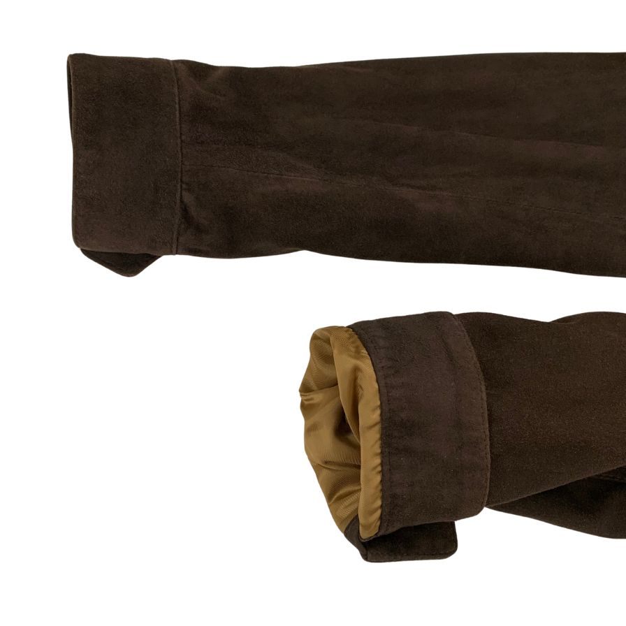 極美品◇チンクアンタ トラッカージャケット スエード ゴートレザー H