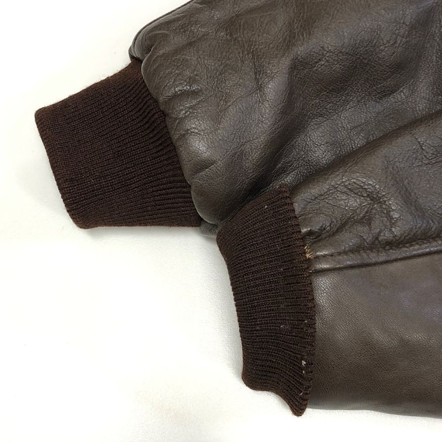 美品◆エルエルビーン ムートンジャケット レザー ライニング メンズ ブラウン サイズS L.L.Bean 【AFG1】