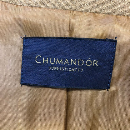 チュマンドール コート ミンクファー 切替 レディース ベージュ系 M CHUMANDOR【AFG1】