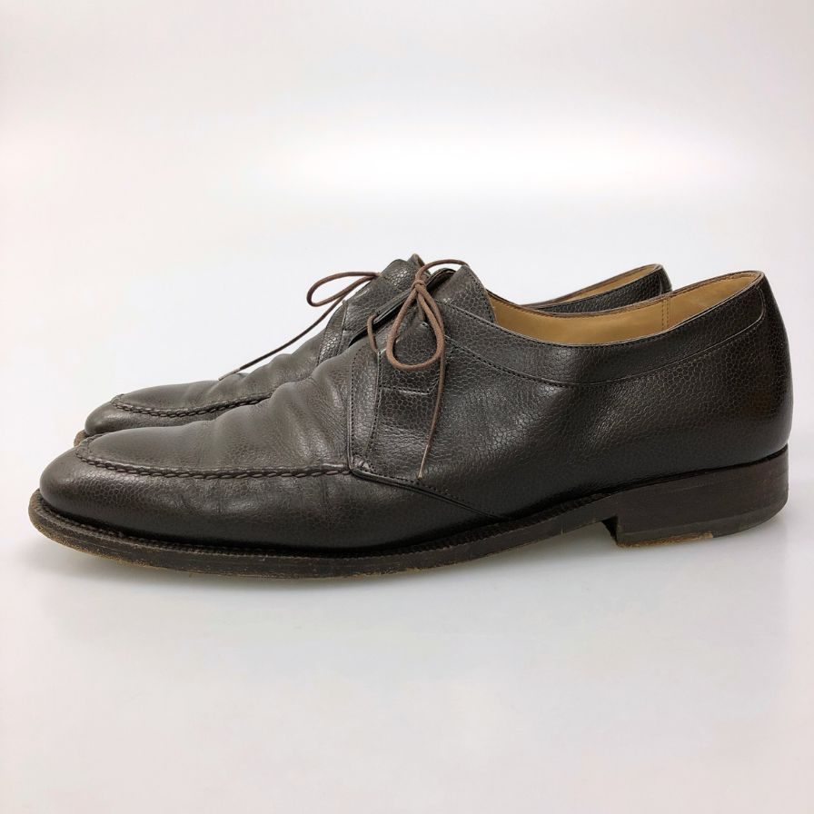 エンツォボナフェ ギリー グレインレザー ブラウン UK8 メンズ Enzo Bonafe ビジネスシューズ 約26.0cm【LA】【中古】
