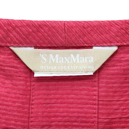 美品◆エス マックスマーラ リネン ノースリーブ ワンピース レディース サイズ 不明 ピンク S Max Mara 【AFB5】