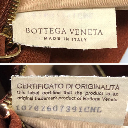 ボッテガヴェネタ トートバッグ キャンパス スエード ブラウン BOTTEGA VENETA【AFE6】
