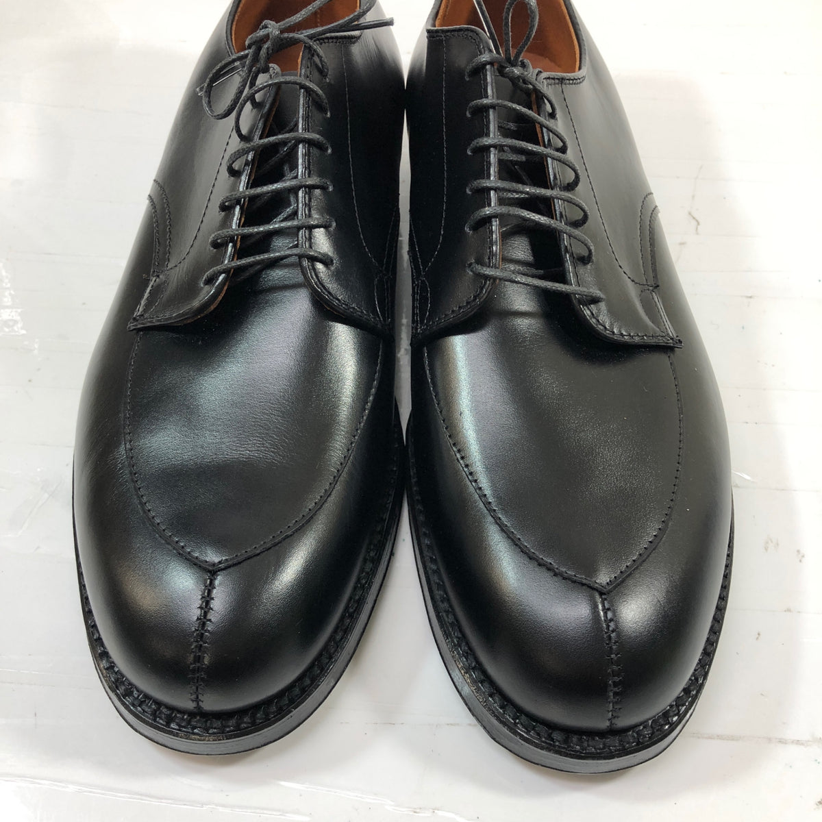 オールデン Vチップレザーシューズ バリーラスト カーフレザー D9635 メンズ サイズ10D ブラック ALDEN ビジネスシューズ 約28.0cm【LA】【中古】