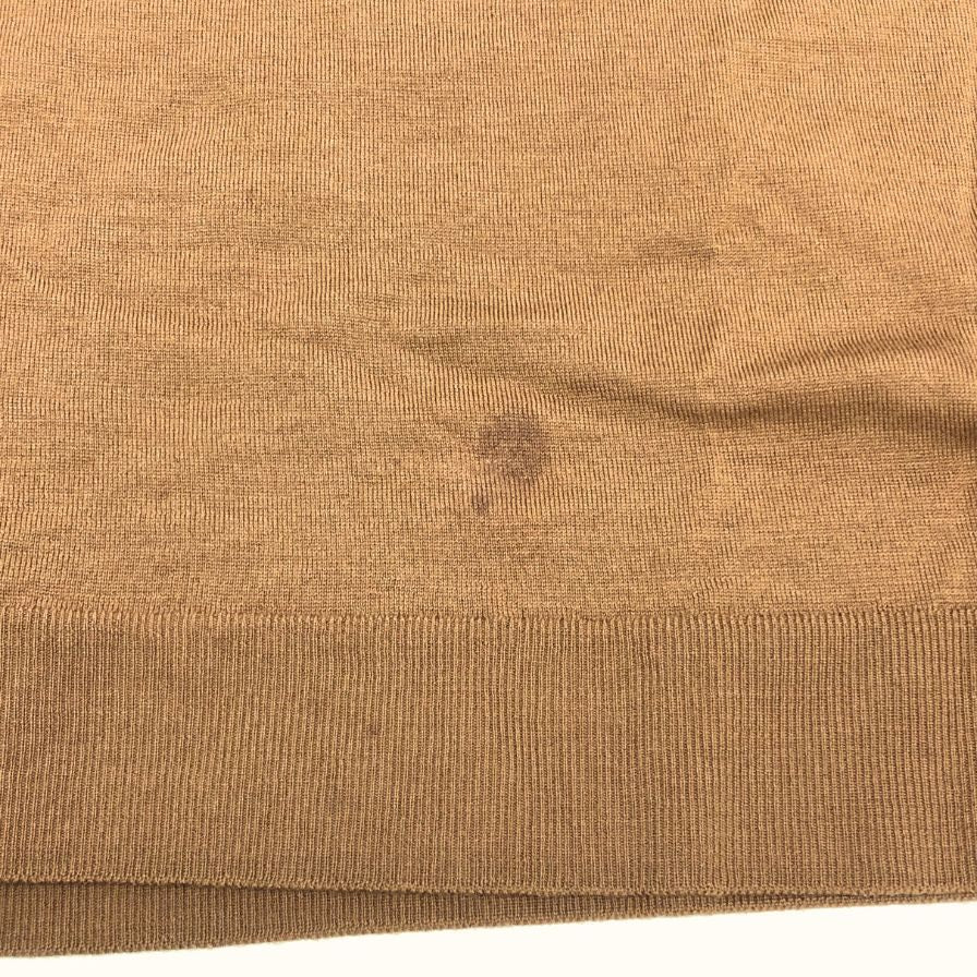 中古■ジョンスメドレー ニットセーター ウール クルーネック オレンジ メンズ サイズL JOHNSMEDLEY 【AFB2】