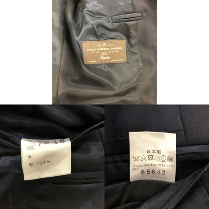 ヴィターレ・バルベリス・カノニコ スーツセットアップ ウール ネイビー メンズ46 VITALE BARBERIS CANONICO【AFF24】