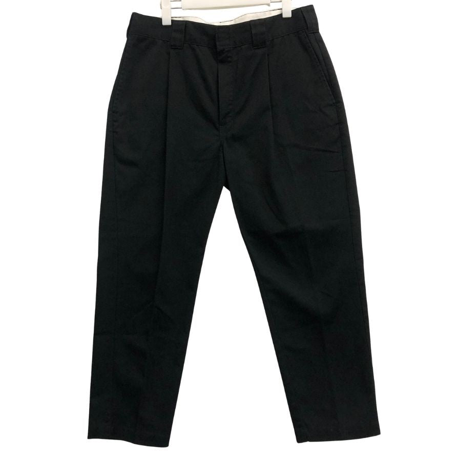 クーティー×ディッキーズ チノパン 1タックトラウザー コットン メンズ ブラック サイズL COOTIE × DICKIES 【AFB12】