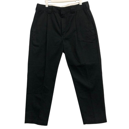 クーティー×ディッキーズ チノパン 1タックトラウザー コットン メンズ ブラック サイズL COOTIE × DICKIES 【AFB12】