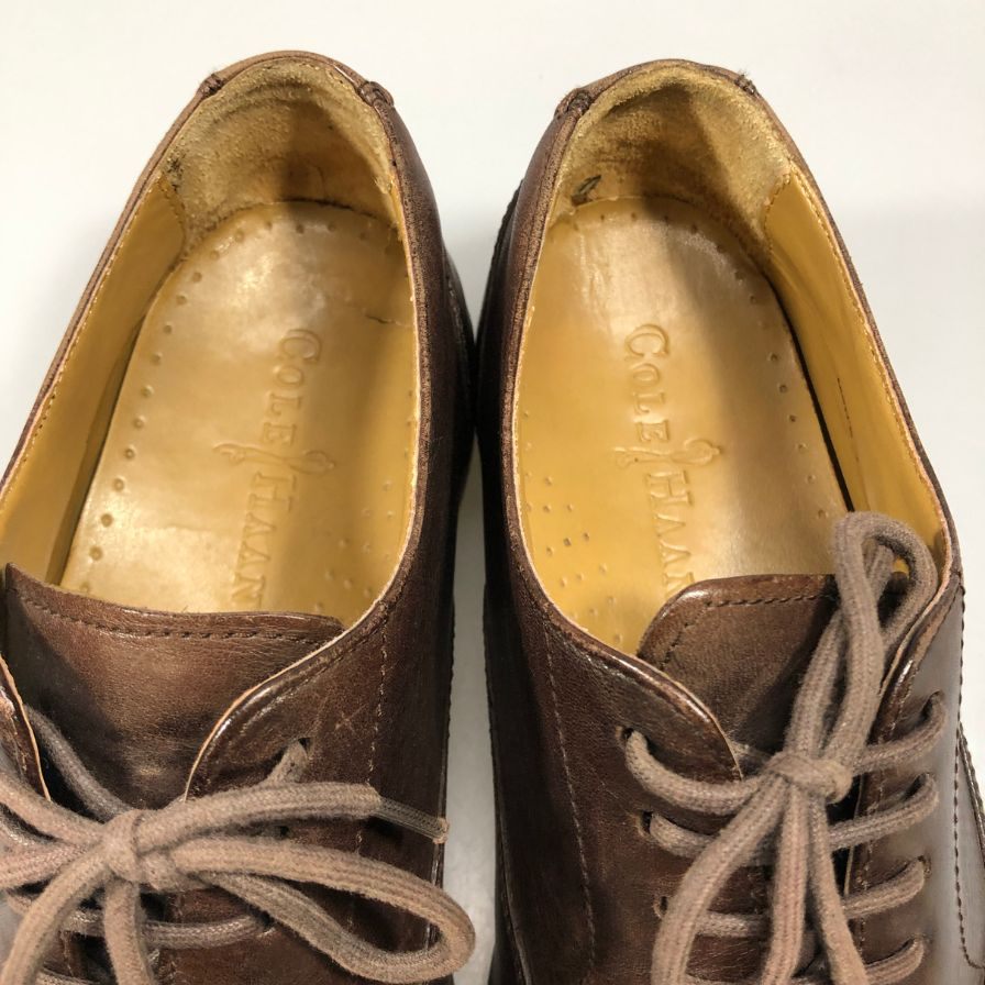 コールハーン レザーシューズ ストレートチップ C11975 メンズ ダークブラウン サイズ7 COLE HAAN 約25.0cm【AFD15】