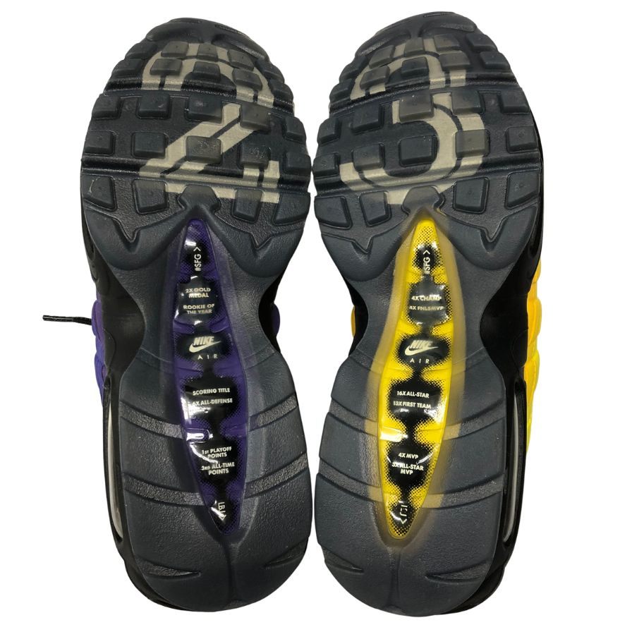 ナイキ スニーカー エアマックス95 レブロン レイカーズ CZ3624-001 メンズ サイズ27cm イエロー パープル Nike Air Max 95 NRG 約27.0cm【AFC1】