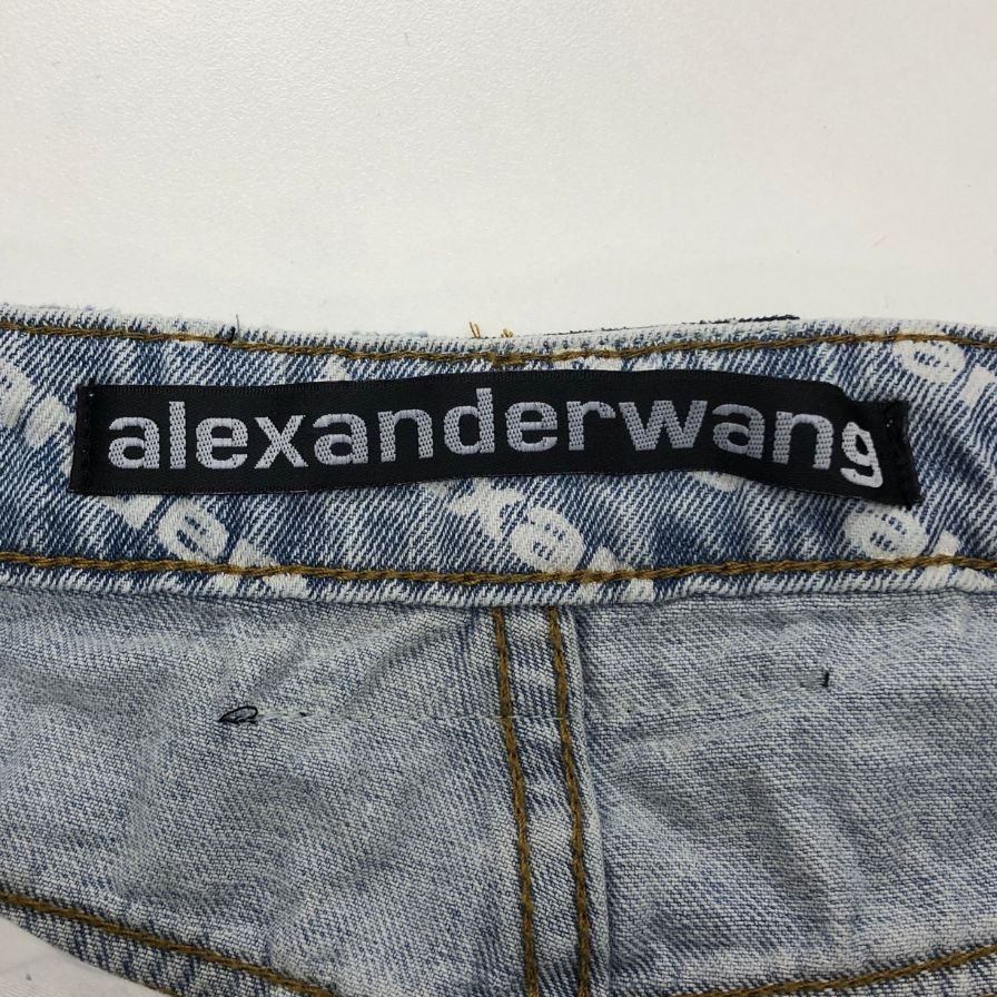 アレキサンダー ワン デニム ショートパンツ ゴロ レディース サイズ25 インディゴ alexanderwang 【AFB22】