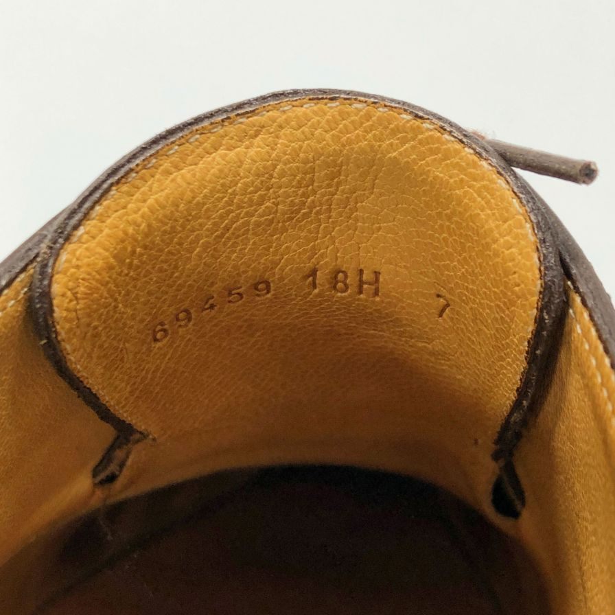 パラブーツ レザーシューズ Uチップ アヴィニョン ブラウン メンズ サイズUK7 PARABOOT AVIGNON ビジネスシューズ 約25.5cm【LA】【中古】