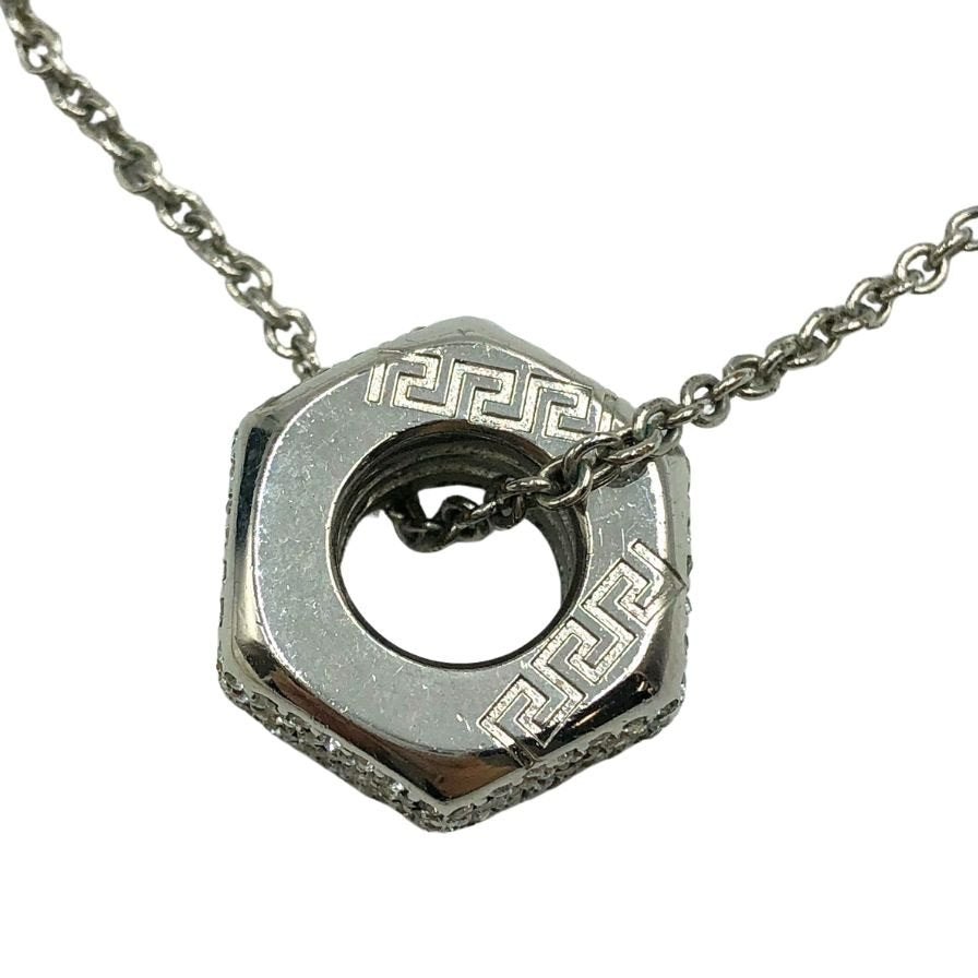【関税込】人気◆VERSACE◆ナット ボルト グレカ ネックレス ヴェルサーチ ナット&ボルト グレカ ネックレス スチール ユニ