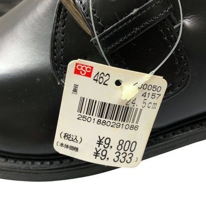ブリティッシュ クラシック レザーシューズ モンク ストラップ レザー ブラック メンズ サイズ24.5EEE british classic 約24.5cm【AFC44】