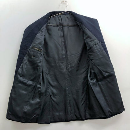 中古◆ヴァレンティノ 2B テーラードジャケット サイドベンツ ネイビー メンズ サイズI50 VALENTINO 【AFA12】
