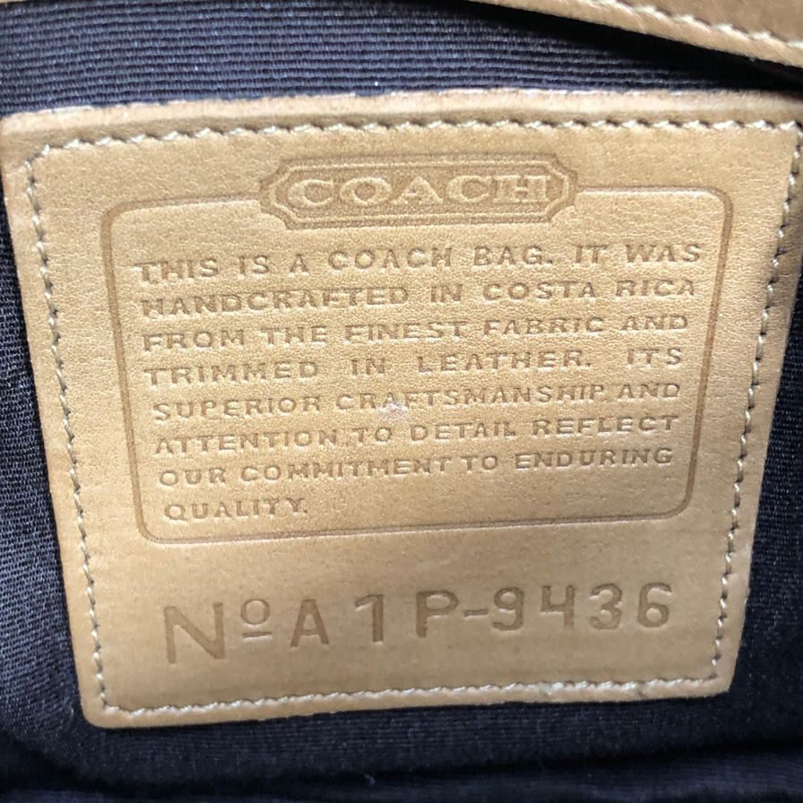 コーチ ショルダーバッグ 2WAY キャンバス×レザー ベージュ レディース 9436 COACH【AFE6】