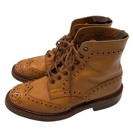 トリッカーズ カントリーブーツ モールトン M2508 メンズ サイズ6.5 ブラウン Tricker's MALTON ブーツ 約25.0cm【LA】【中古】