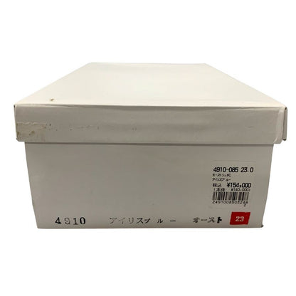 新宿屋 レザーパンプス オーストリッチ 4910-085 アイリスブルー 23cm レディース shinjukuya 約23.0cm【7-19】