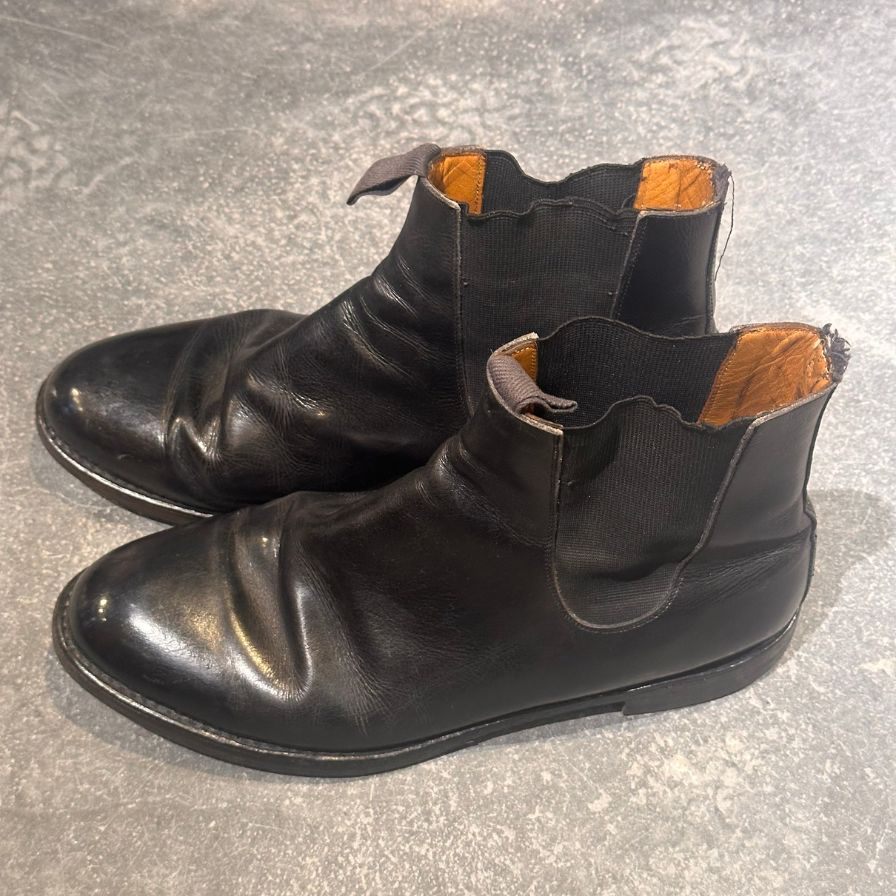 パラブーツ サイドゴアブーツ カーフ ブラック サイズ44 PARABOOT ブーツ 約28.5cm【LA】【中古】