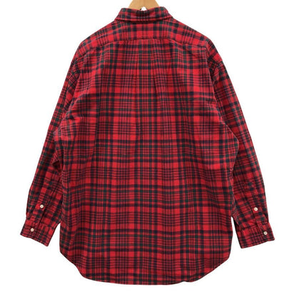 ラルフローレン チェックシャツ レッド系 メンズ サイズL RALPH LAUREN【LA】