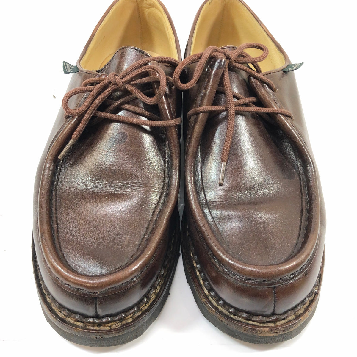 パラブーツ ミカエル カーフレザー チロリアンシューズ メンズ サイズ40 ブラウン PARABOOT ビジネスシューズ 約25.0cm【LA】【中古】