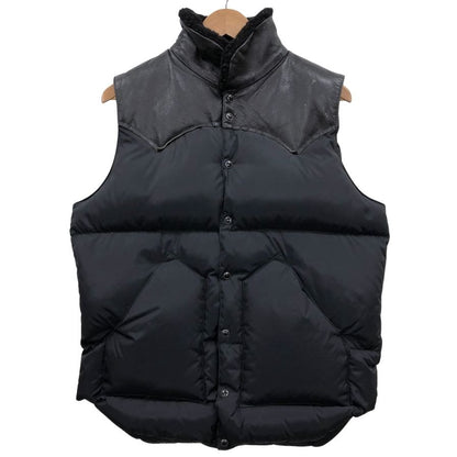 美品◆ロッキーマウンテン フェザーベッド ビームス別注 ダウンベスト CHRISTY VEST ブラック メンズ サイズ40 Rocky Mountain FeatherBed BEAMS 【AFA7】
