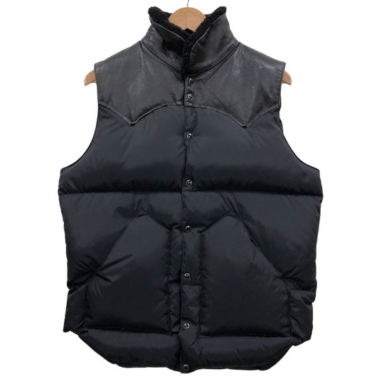 美品◆ロッキーマウンテン フェザーベッド ビームス別注 ダウンベスト CHRISTY VEST ブラック メンズ サイズ40 Rocky Mountain FeatherBed BEAMS 【AFA7】