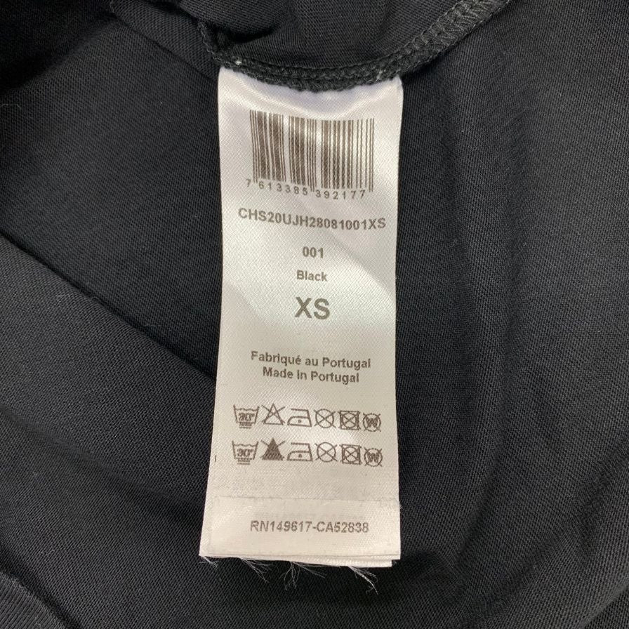 極美品◆シーバイクロエ 半袖Tシャツ フリル ブラック レディース サイズXS See By Chloe 【AFB47】