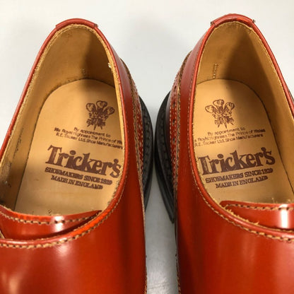 トリッカーズ モーガン レザーシューズ ダブルモンク ストラップ W7867 ブラウン メンズ サイズ7 Tricker‘s MORGAN ブーツ 約25.5cm【LA】【中古】