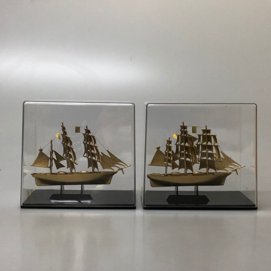 【二個セット】カティサーク ウイスキー ノベルティ ミニ モデル シップ CUTTY SARK【AFI28】【中古】