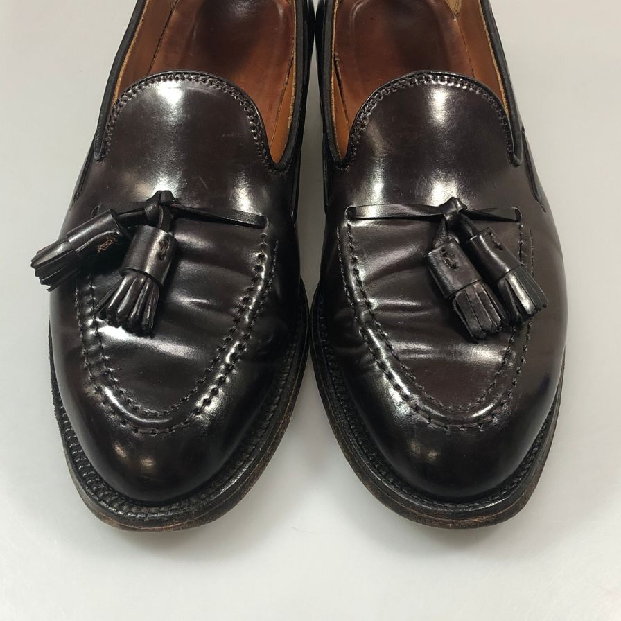 オールデン タッセルローファー 563 コードバン ダークバーガンディ サイズUS7D ALDEN ローファー 約25.0cm【LA】【中古】