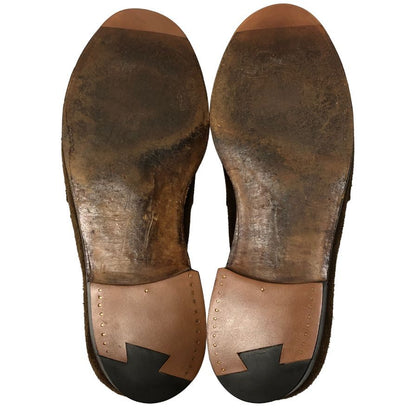 ジョンロブ キャンパス 315 スウェード メンズサイズ 7E ブラウン JOHN LOBB ローファー 約25.5cm【LA】【中古】