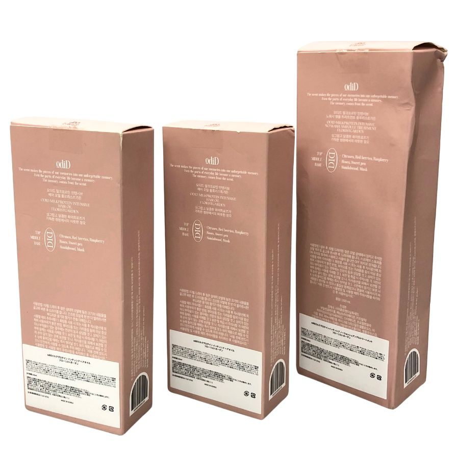 オーディッド ミルクプロテイン インテンシブ ヘアオイル＆ノーウォッシュアンプルトリートメント セット フローリストガーデン 韓国製 odiD MADE IN KOREA【AFI20】【中古】