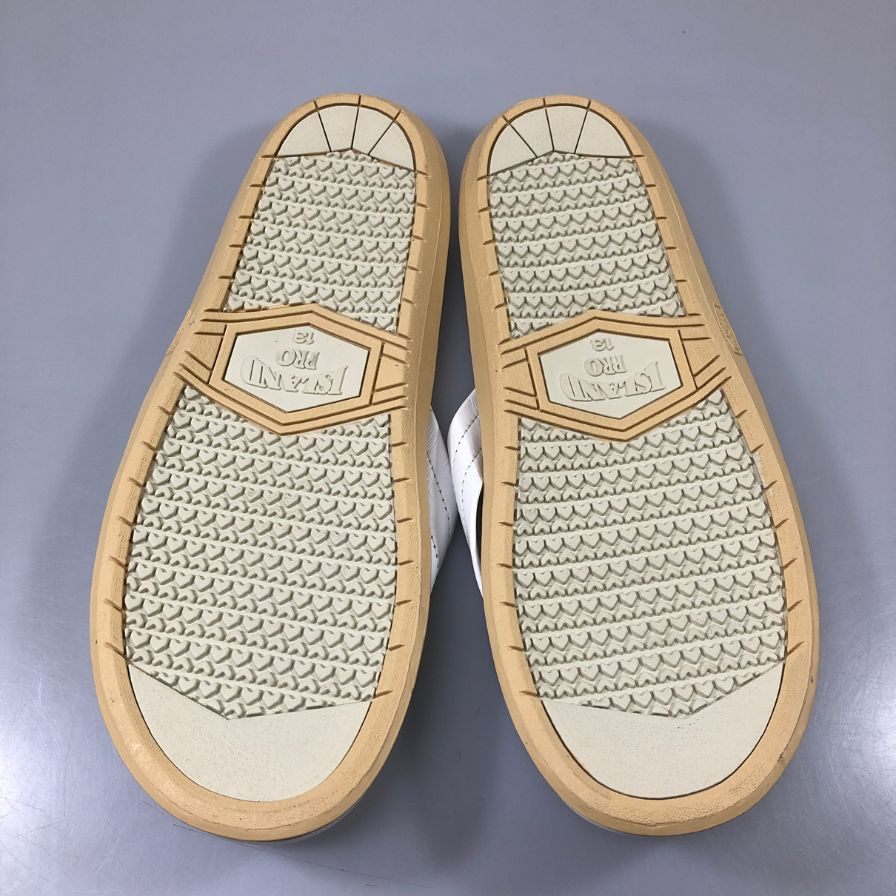 アイランドスリッパ ビーチサンダル レザー ホワイト メンズ サイズ13 ISLAND SLIPPER 約31+cm【AFC51】