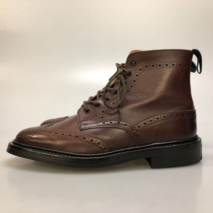 トリッカーズ カントリーブーツ モールトン ウイングチップ 913439 M2508 ブラウン UK8.5 Tricker’ｓ ブーツ 約27.0cm【LA】【中古】