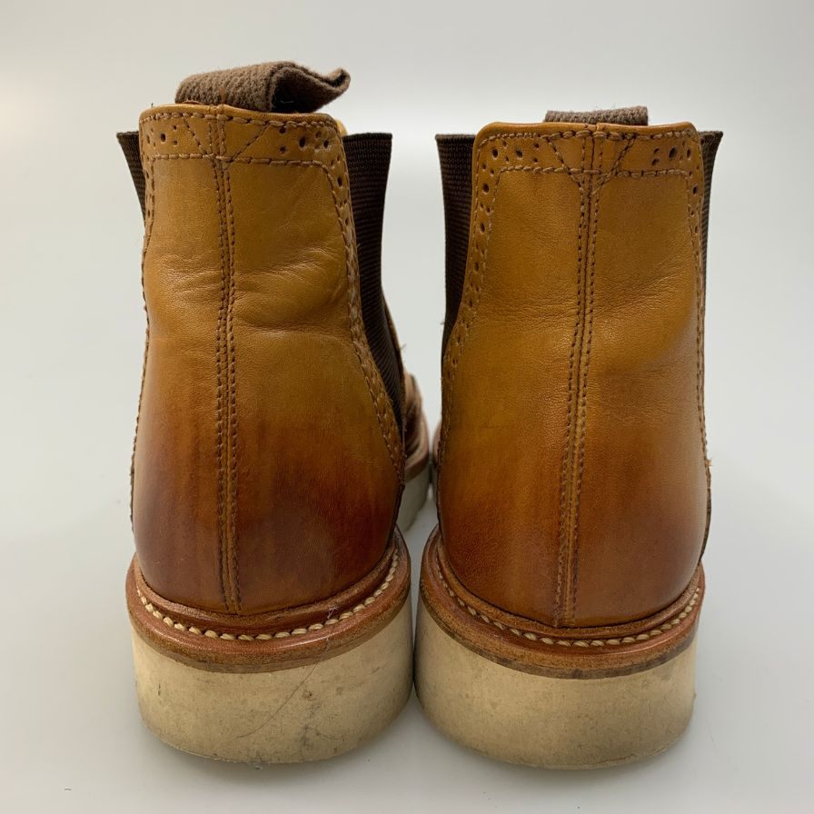 グレンソン チェルシーブーツ サイドゴア ベージュ系 メンズ サイズ5 GRENSON ブーツ 約24.0cm【LA】【中古】