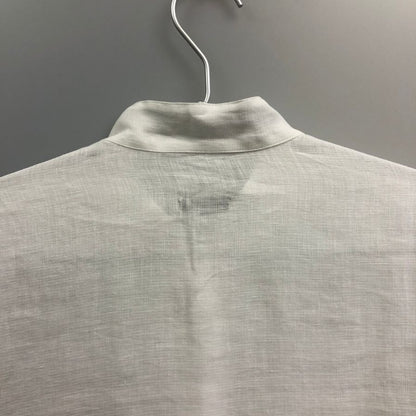 極美品◆コモリ 26SS リネンWクロス プルオーバーシャツ ホワイト メンズ サイズ2 D01-02009 COMOLI 【AFB13】