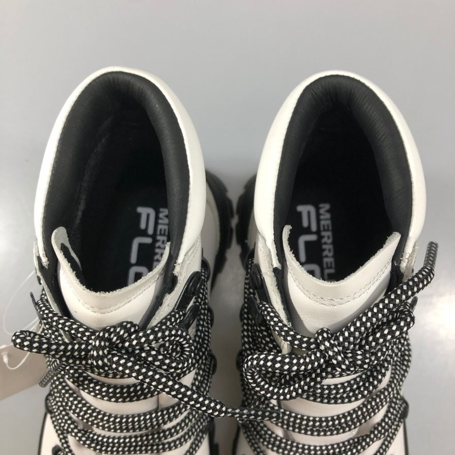 メレル ブーツ トレッキングブーツ Bristol MID レディース サイズ24.5 ブラック ホワイト系 MERRELL 約24.5cm【AFD6】