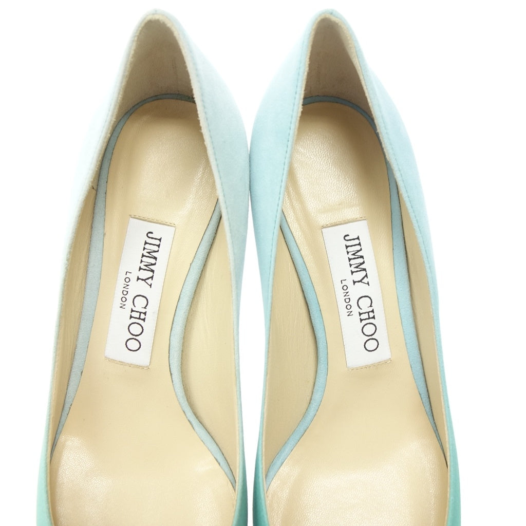 Very good condition◆JIMMY CHOO Gradient Pumps Suede Ladies Blue Size 36 JIMMY CHOO [AFC31] 