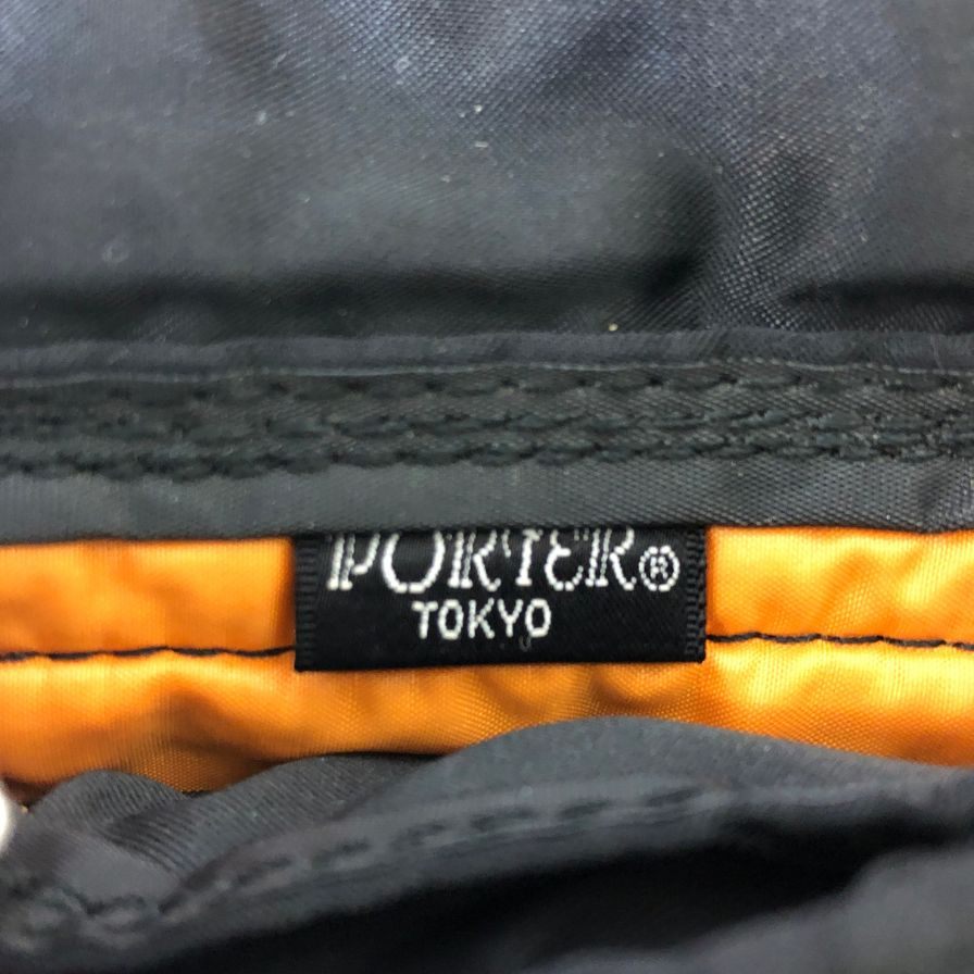 吉田カバン ポーター タンカー トラベルケース ショルダーポーチ バッグ ナイロン ブラック オレンジ PORTER TANKER【AFE10】