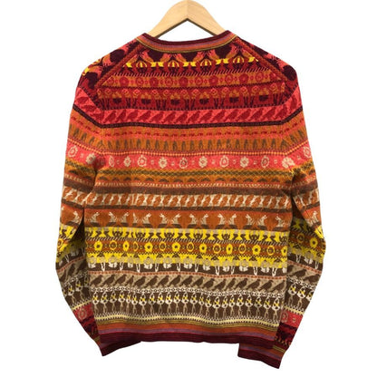 美品◆ポールスミス ロングスリーブニット 総柄 現行タグ メンズ サイズM Paul Smith 【AFB7】