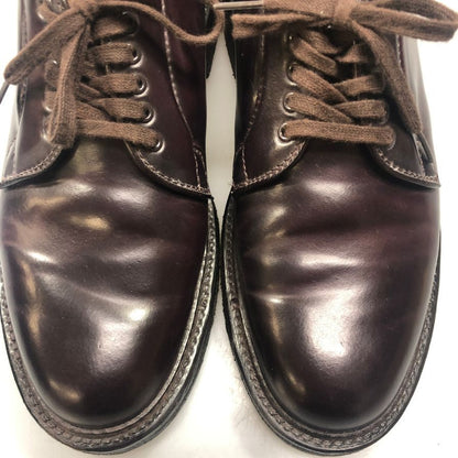 オールデン × ビームス プラス 別注 レザーシューズ 9903 プレーントゥ コードバン サイズ6 レディース バーガンディ ALDEN×BEAMS PLUS 約24.0cm【AFD13】