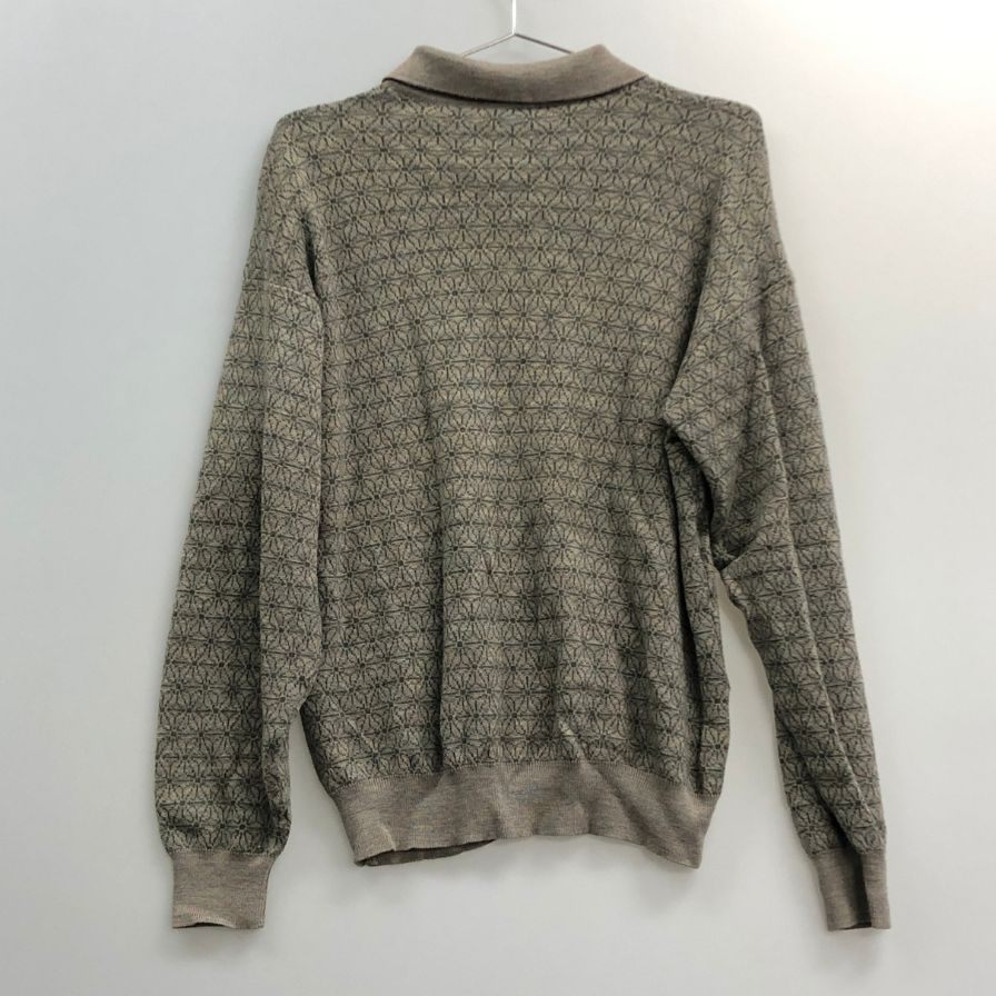 美品◆ヴァレンティノ ウォモ  ニット グリーン系 ウール100％ サイズL valentino garavani UOMO 【AFB15】