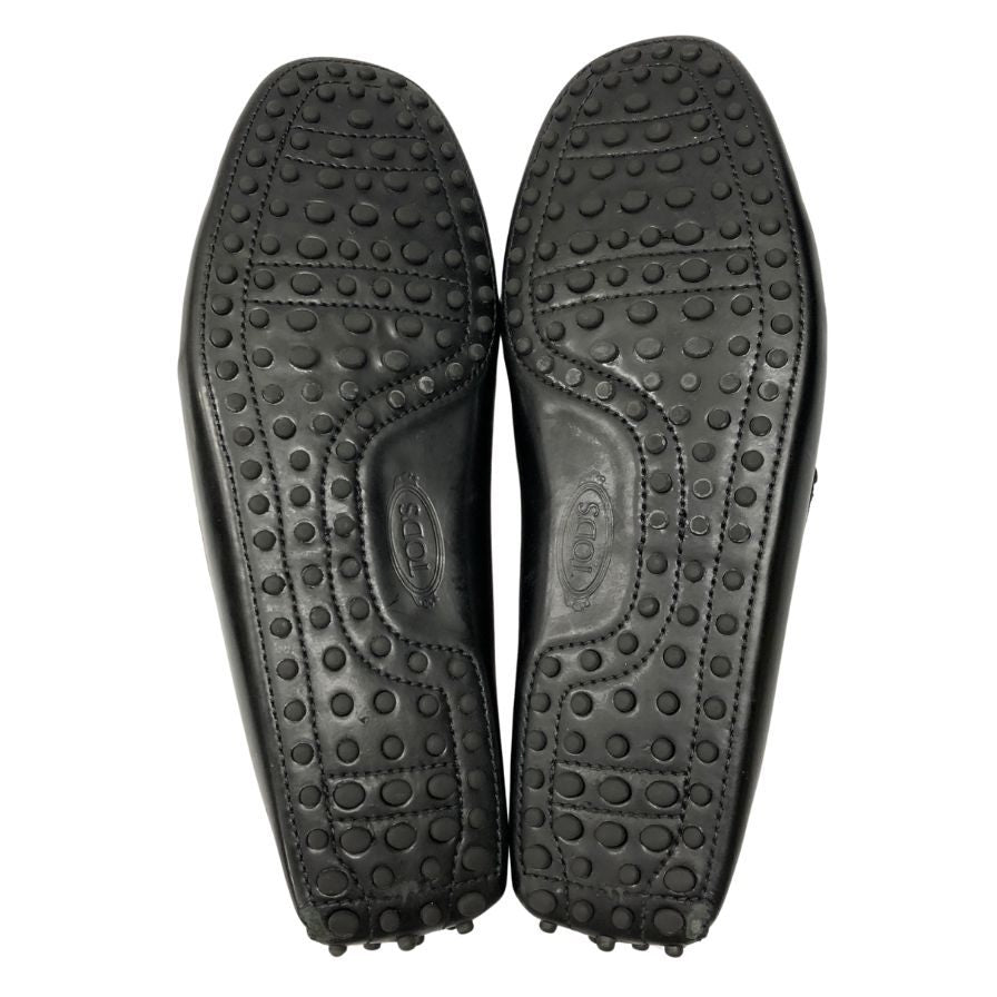 トッズ ローファー トライビングシューズ パテントレザー ブラウン メンズ サイズ7 TOD’S 約25.5cm【AFC44】