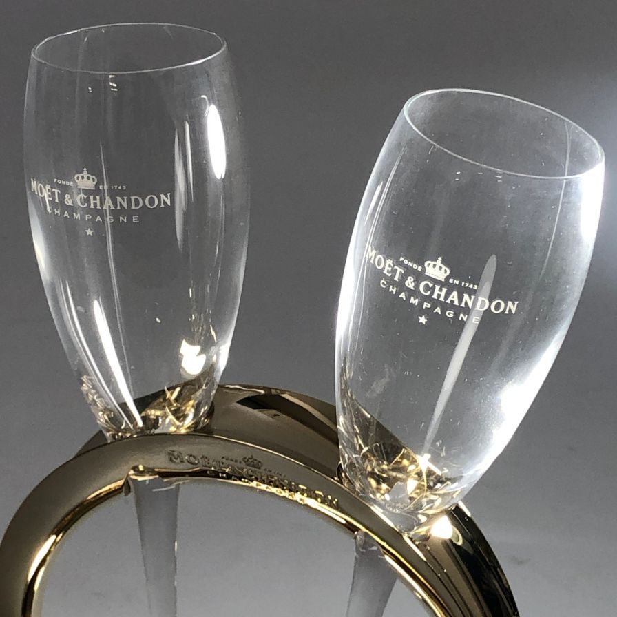 モエシャンドン グラススタンド ペア リングホルダー MOET&CHANDON【AFI26】【中古】