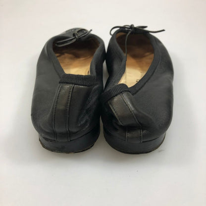 シャネル バレエシューズ CCマーク レディース サイズ37.5 ブラック CHANEL 約24.0cm【AFC45】